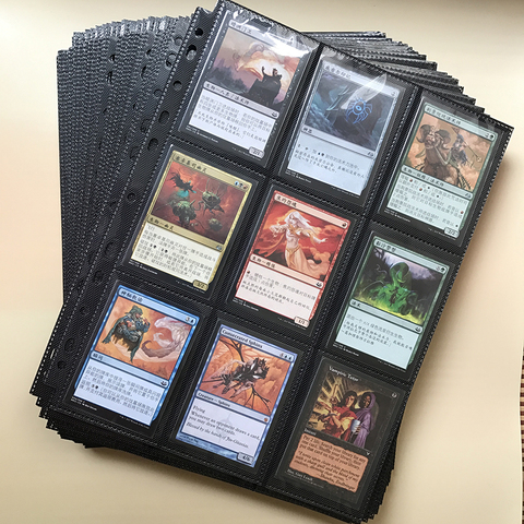 30 Pages/Lot 18 Pockets Board Game Cards Page Trading Card Protector for MGT/PKM Star Cards Album Top/Side Loading Pages ► Photo 1/6