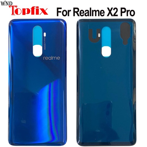 New Glass For Oppo Realme X2 Pro Back Housing Back Cover Battery Case For Realme X2 Pro Battery Cover Replacement ► Photo 1/4