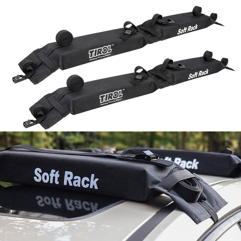 Universal Auto Soft Car Roof Rack Outdoor Rooftop Luggage Carry Load 60kg Baggage Easy Fit Removable 600D Oxford PVC Roof Racks ► Photo 1/1