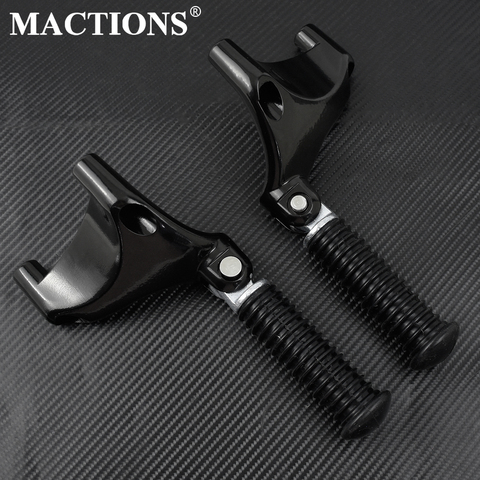 Motorcycle Rear Foot Peg Passenger Footrests Footpegs Foot Rests Pedal Mount Bracket For Harley Sportster XL1200 883 04-13 ► Photo 1/6