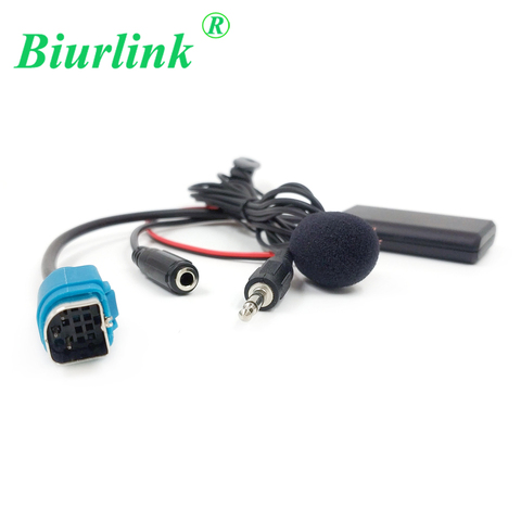 Biurlink 150CM Car Stereo Full Speed AUX Input Replacement 3.5MM Audio Removable Bluetooth Microphone Cable for Alpine KCE-237B ► Photo 1/6