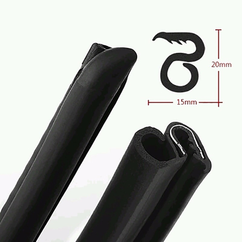 2pcs Car Accessories 80Cm B Pillar Type Car Rubber Seal Strip Anti-Noise Auto Rubber Seals Dustproof Sealing Strips Car Styling ► Photo 1/4