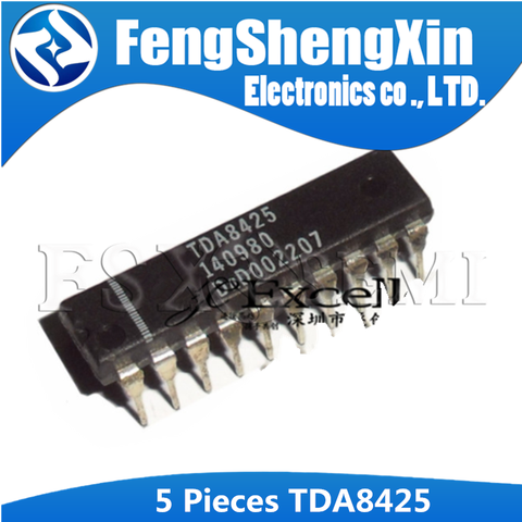 5pcs TDA8425 DIP20 TDA 8425 DIP-20 DIP  Hi-fi stereo audio processor; I2C-bus IC ► Photo 1/1