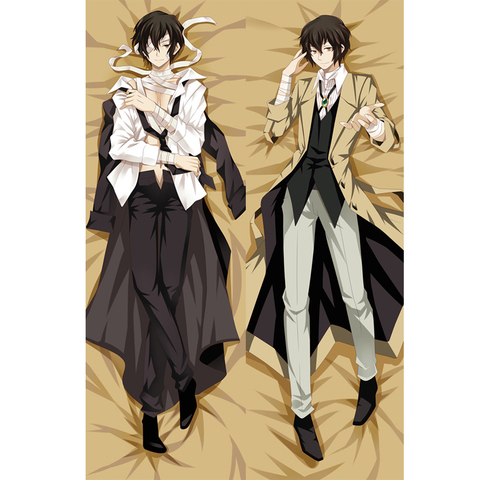 Anime Bungo Stray Dogs Dazai Osamu Dakimakura Hugging Body Peach Skin Pillow Case Home Bedding Pillow Cover ► Photo 1/5