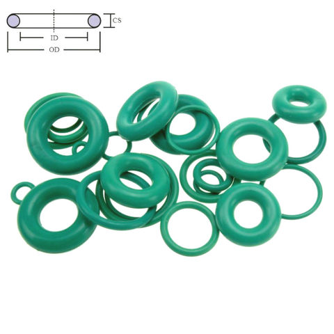 CS 5mm OD16-100mm Green FKM Fluorine Rubber Oil Sealing Gasket O Ring ► Photo 1/3