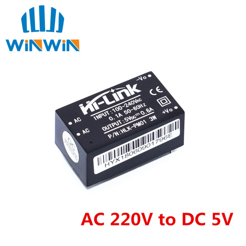 HLK-PM01 AC-DC 220V to 5V mini power supply module intelligent household switch power supply module ► Photo 1/1