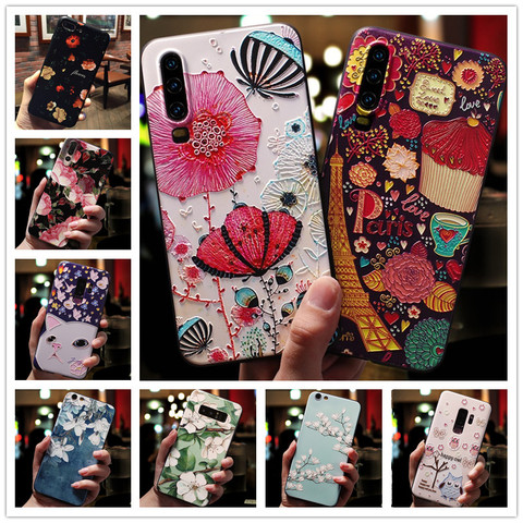 For Xiaomi Redmi 7A Case 3D Flower Emboss Silicone Phone Cases For Xiaomi Redmi Note 8 Pro Cover Redmi7 Note7 Redmi 6A Soft ► Photo 1/6