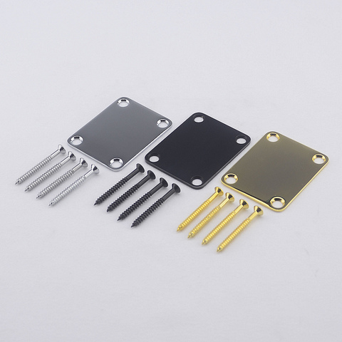 1 Set  Electric Guitar Electric Bass Neck Plate / Neck Joint Plate With Screws  MADE IN KOREA ► Photo 1/6