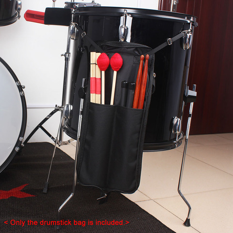 Drumstick bag Drum Stick Bag Case Water-resistant 600D with Carrying Strap for Drumsticks Percussion Drum Instrument Accessories ► Photo 1/6