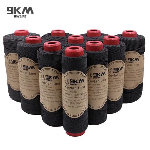 Black Kevlar Braided 50lb-2000lb Fishing Line Cut-Resistance for Outdoor Camping Hiking Kite Flying String Camping Cord ► Photo 1/6