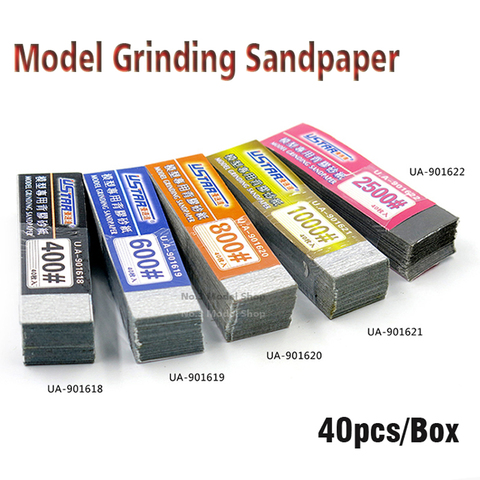Gundam Military Model Special Tool For Polishing 400#-2500# Grinding Sandpaper with Back Glue  A set of 5 Boxes ► Photo 1/6