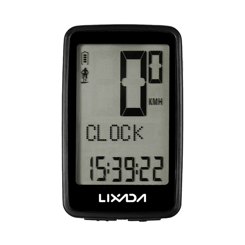 Lixada Bicycle Computer USB Rechargeable Wireless Bike Cycling Computer with Bicycle Speedometer Odometer Watch LED Digital Rate ► Photo 1/6