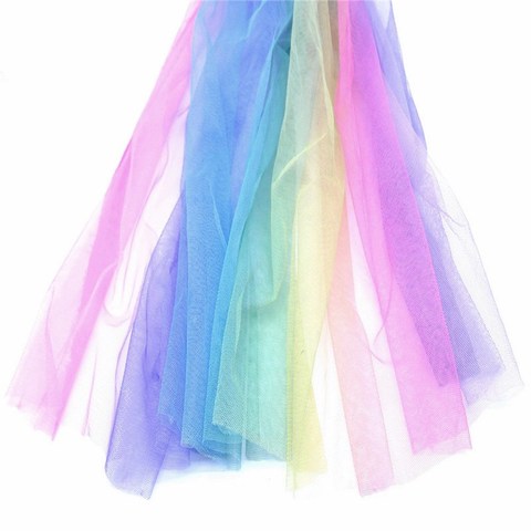Tulle Rolls, Sewing Accessories and Supplies (Pink Rainbow Glitter