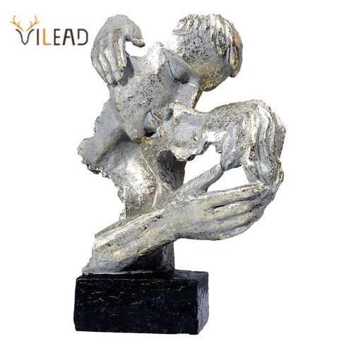 VILEAD Vintage Couples Statue Valentine's Day Gifts Resin Figurines Home Living Room Interior Decoration Bedroom Desk  Sculpture ► Photo 1/1