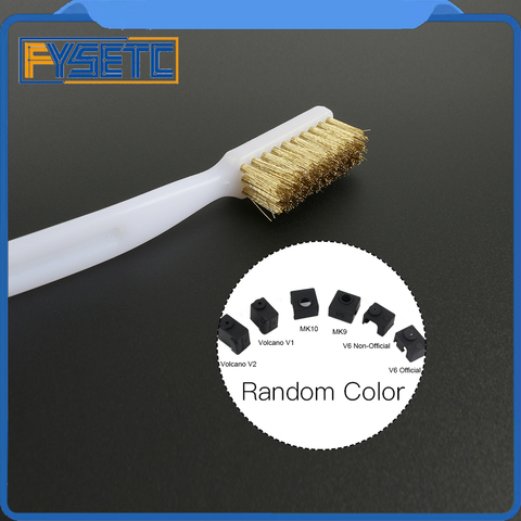 3D Printer Cleaner Tool Copper Wire Toothbrush Copper Brush Handle For Nozzle Block Hotend Cleaning Hot Bed Cleaning Parts ► Photo 1/6