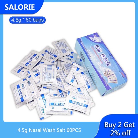 Nasal Wash Salt Nasal Rinse Mix Salt Nose Cleaner Rhinitis for Nose Cleaning Machine Adult Children Physiotherapy Health Care ► Photo 1/6