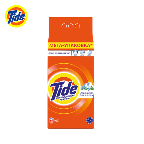 9. Washing powder Tide automatic Alpine freshness 60 washes Washing powder cleaning products gel for washing powder for washing ► Photo 1/4