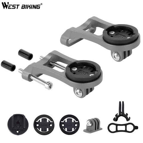 WEST BIKING Bike Computer Holder For Camera Bicycle Bracket Adapter Light Holder Extender GPS Holder Stem Bracket For Cycling ► Photo 1/6