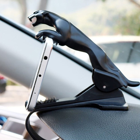 Car Leopard Dashboard Phone Holder 360 Degree Phone Mount Clip Stand Bracket car phone holder GPS bracket For all phone ► Photo 1/6