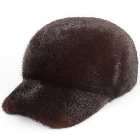 Harppihop fur 2022 new Mink fur hats integral skin fur hats mink mink hat men's Baseball Cap Hat peaked cap Knight ► Photo 1/5