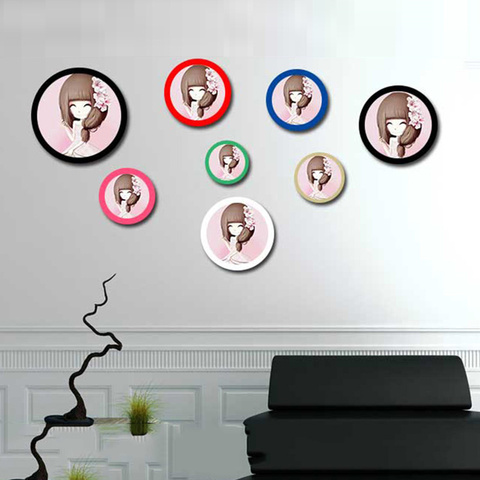 5-10Inch European Classical Round Photo Frame Holder Photo Wall Painting Home Decorative Hanging Wall Mounted Picture Frames DIY ► Photo 1/6