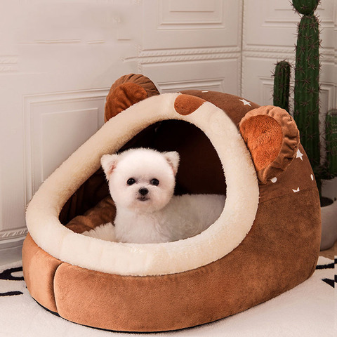 2022 Pet House Puppy Kennel Mat For Dogs Animals Cat Kitten Nest Foldable Small Dogs Basket Teddy Chihuahua Cave Dog Bed ► Photo 1/6