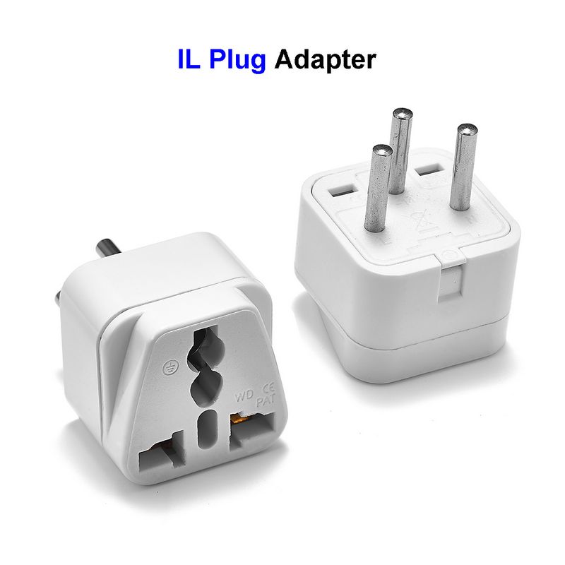 Israel Plug Adapter Universal Output Socket 3 Prong Adapter 