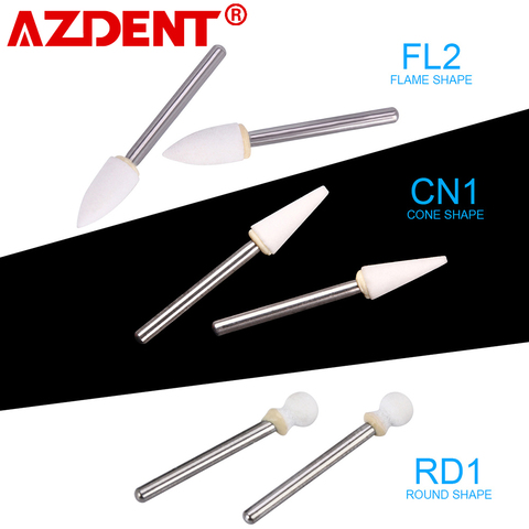 12Pcs/BOX Dental Flame White Stone Polishing FG Burs FL2 Abrasion Point Bur Fit High Speed Handpiece 1.6mm Dentist Tools ► Photo 1/6