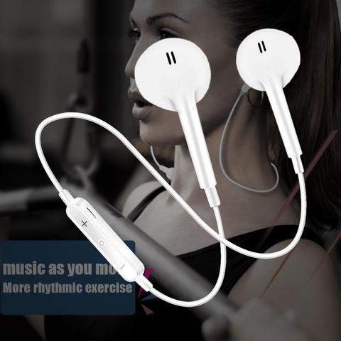 Wireless Bluetooth Earphone Fone de ouvido Neckband Stereo Headphones Mobile Sport Earbuds Headset With Mic For All Phone ► Photo 1/6