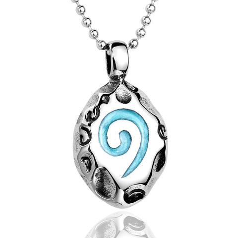 Beier 316L stainless steel WoW World Of  Hearthstone Glass Round Pendant Charm Necklace Fine Jewelry Bronze LP178 ► Photo 1/1