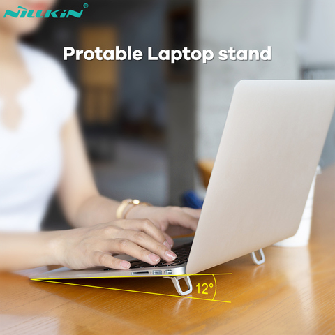 NILLKIN 1 Pair Universal Laptop Stand Mini Portable Notebook Stand Heat Reduction laptop holder For Laptop Notebook 11.6-17inch ► Photo 1/6