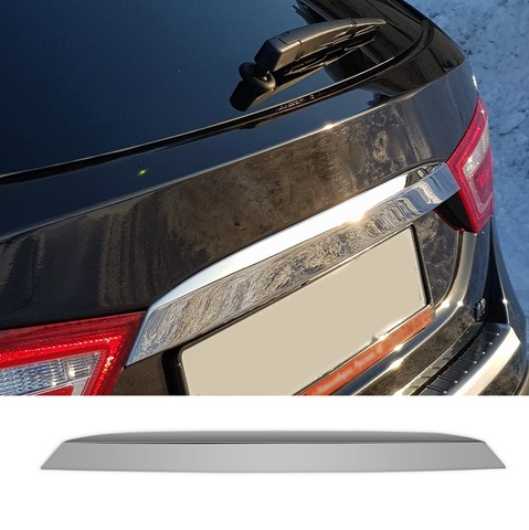 stainless steel rear trunk door molding decorative cover trim for Lada Vesta sedan chrome accessories ► Photo 1/3