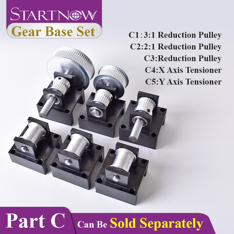 Startnow Gear Base Set: 3M Reduction Box Idler Pulley Tensioner Timing Pulley Synchronous Wheel Seat Fastener Mounting Support ► Photo 1/6