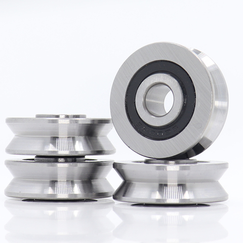 V10371214 V Groove Sealed Ball Bearing  (4PCS) 10*37*12*14 mm Pulley Wheel Bearings V6/3 V7/3 V8/3 Guide Track Rlooer Bearing ► Photo 1/6