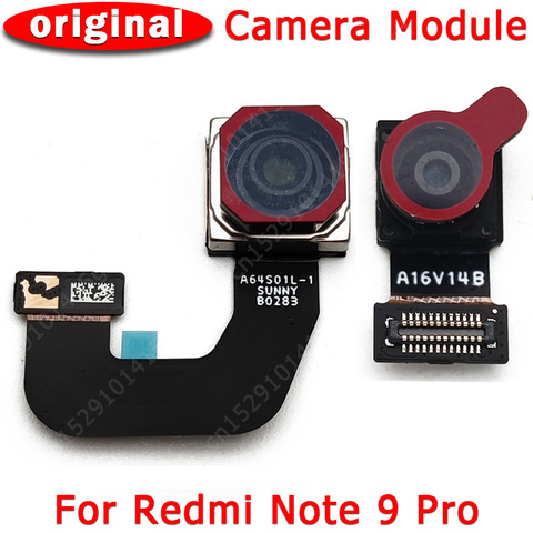 Original Front Rear Back Camera For Xiaomi Redmi Note 9 Pro Note9 9Pro Main Frontal Selfie Camera Module Replacement Spare Parts ► Photo 1/1