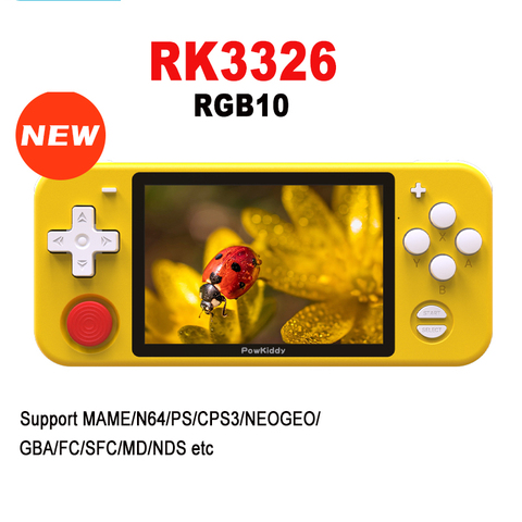RGB10 Retro Game Console Open Source System 3.5 inch IPS Screen Portable Handheld Game Console RK3326 for MAME/FC/N64 ► Photo 1/6