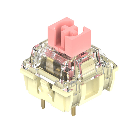 TTC Gold Pink switch 3pin RGB SMD linear 37g force mx clone switch for backlit mechanical keyboard 100m ► Photo 1/6