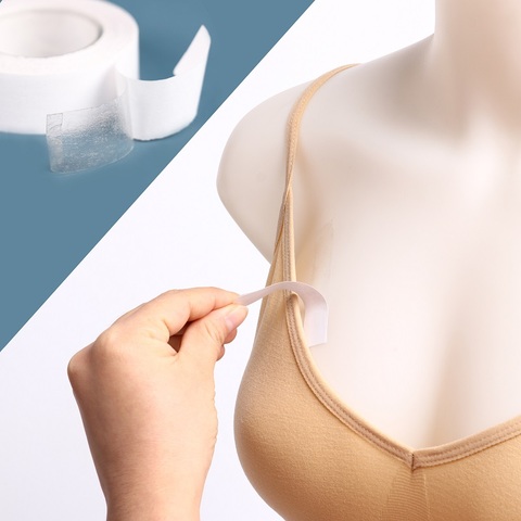 5 Meters Double Sided Adhesive Body Tape Clothing Clear Lingerie Bra Strip Sticky Bra Tape For Intimates Nipple Cover Fashion ► Photo 1/6