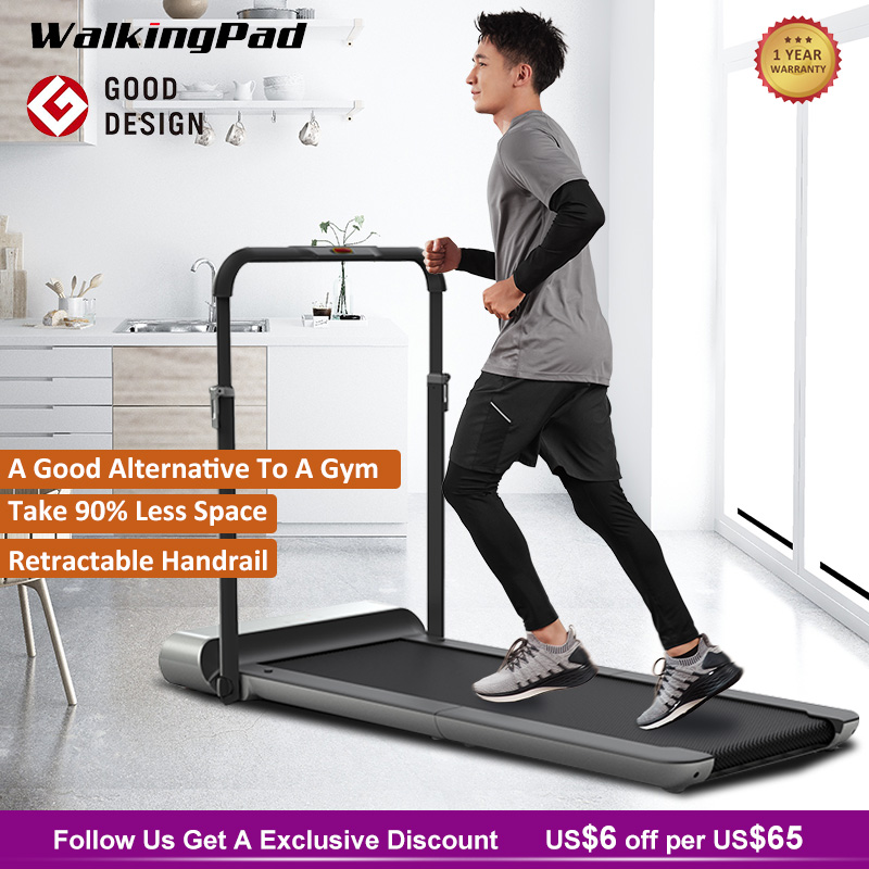 Buy Online Walkingpad R1 Pro Treadmill Foldable Upright Storage 10km H Running Walking 2in1 App Control With Handrail Home Cardio Workout Alitools