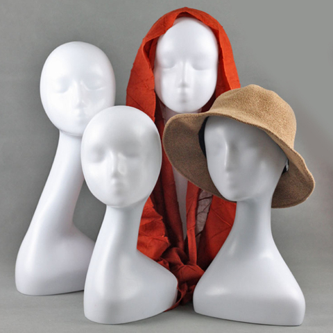 Female Manikin Head Models Mannequin Head Scarf Jewelry Glass Display Holder Hat Cap Display Stand Wig Stands Rack ► Photo 1/6