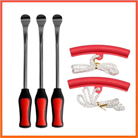 5 in 1 Tire Changing Set Tire Levers Spoon Set Spoon Lever Tools Heavy Duty Motorcycle Bike Car Tire Irons Tool Kit ► Photo 1/6