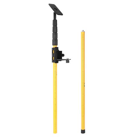 Telescopic Pole for Line Leveler Aluminum Alloy Adjustable Lift Extend Bracket Holder Stand Support for 1/4''& 5/8'' Laser Level ► Photo 1/6