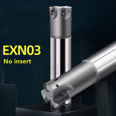 HSS CNC end milling cutter bar EXN03R plane milling machine ultra-high feed lathe tool LNMU0303ZER double-sided insert EXN03 ► Photo 1/6