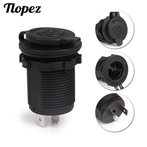 Waterproof Marine Motorcycle ATV RV Cigarette Lighter Socket Power Socket Phone Charger Outlet Socket Receptacle 12V Plug D5 ► Photo 1/6