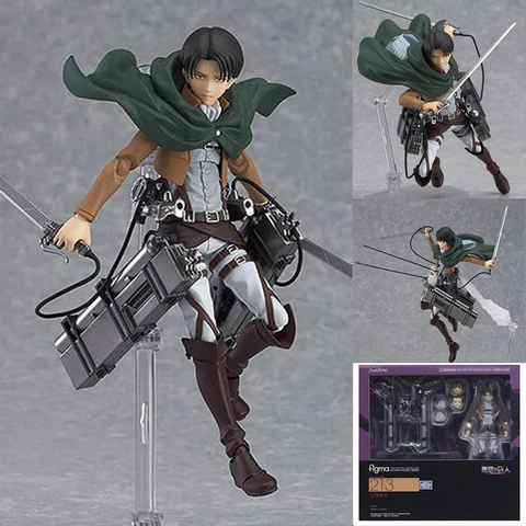 Anime Attack on Titan 213 Levi Action Figure Mikasa Ackerman 203 Eren Yeager 207 Movable Assemble Figurine Model Toy DIY Gift ► Photo 1/6