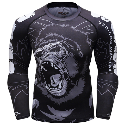 Cody Lundin  Men Running Fitness Rash Guard New Design Digital Sublimation Printed Long Sleeve ► Photo 1/6