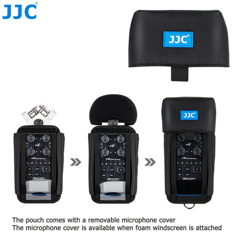 JJC Camera Holder Record Pouch for Zoom Records H6 H5 H4n H4n Pro Handy Video Digital Recorder Protector Accessories Soft Bag ► Photo 1/6