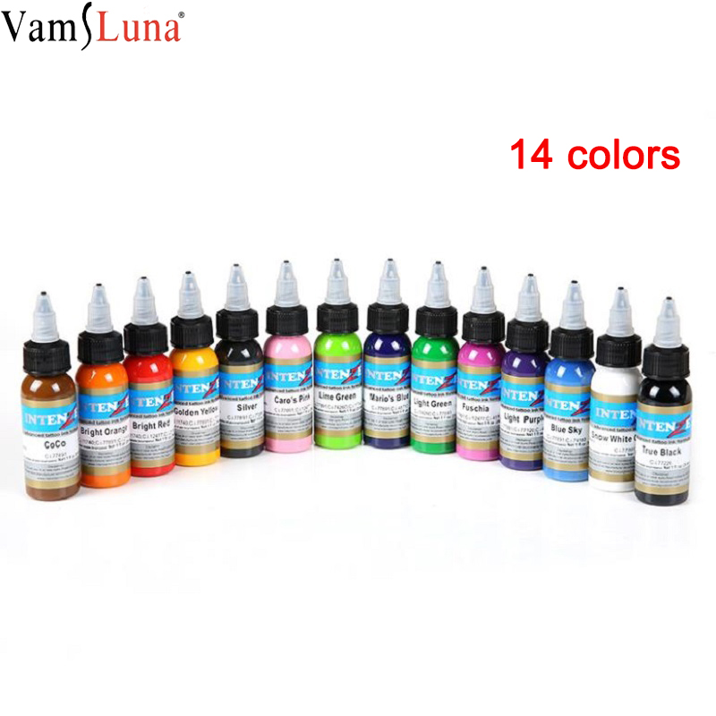 14 Colors Body Painting Tattoo Ink Permanent Makeup Coloring pigment  Eyebrows Eyeliner Tattoo Paint Body Eternal Tattoo Ink - Price history &  Review | AliExpress Seller - VamsLuna Store 