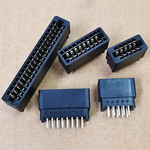 5PCS Edge Card Connector PCB Gold Finger Slot Socket 8 10 12 14 16 18 20 22 24 26 28 30 36 40 Pin ► Photo 1/1