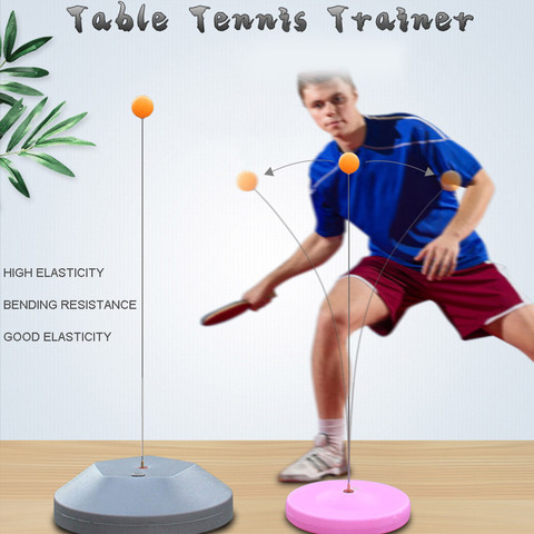 Tables Tennis Rebound Trainer Paddle PingPong Training Equipment Rebound Shaft Backbound Machine (small gift) ► Photo 1/6